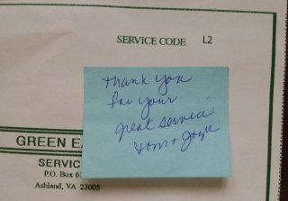 Testimonial - Green Earth Lawn Service - Richmond, VA